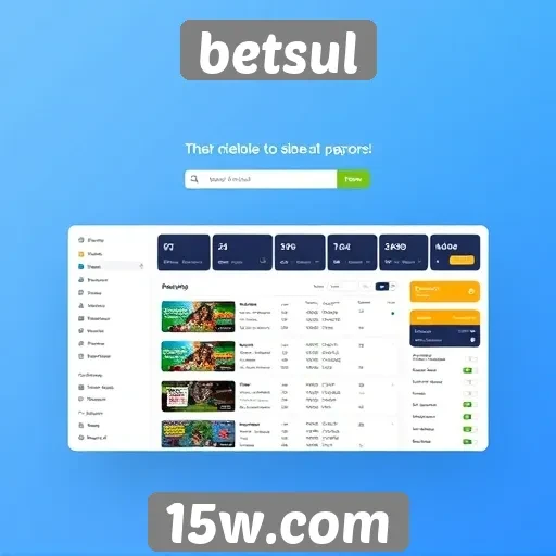 Explorando a interface do usuário do site betsul