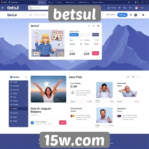 Análise da interface do usuário no site betsul