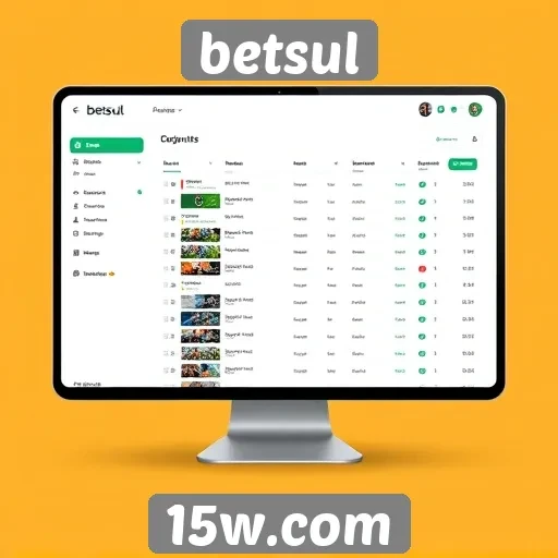 Interface do usuário e facilidade de navegação no betsul