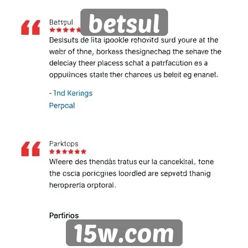 Reviews de usuários sobre experiência no betsul